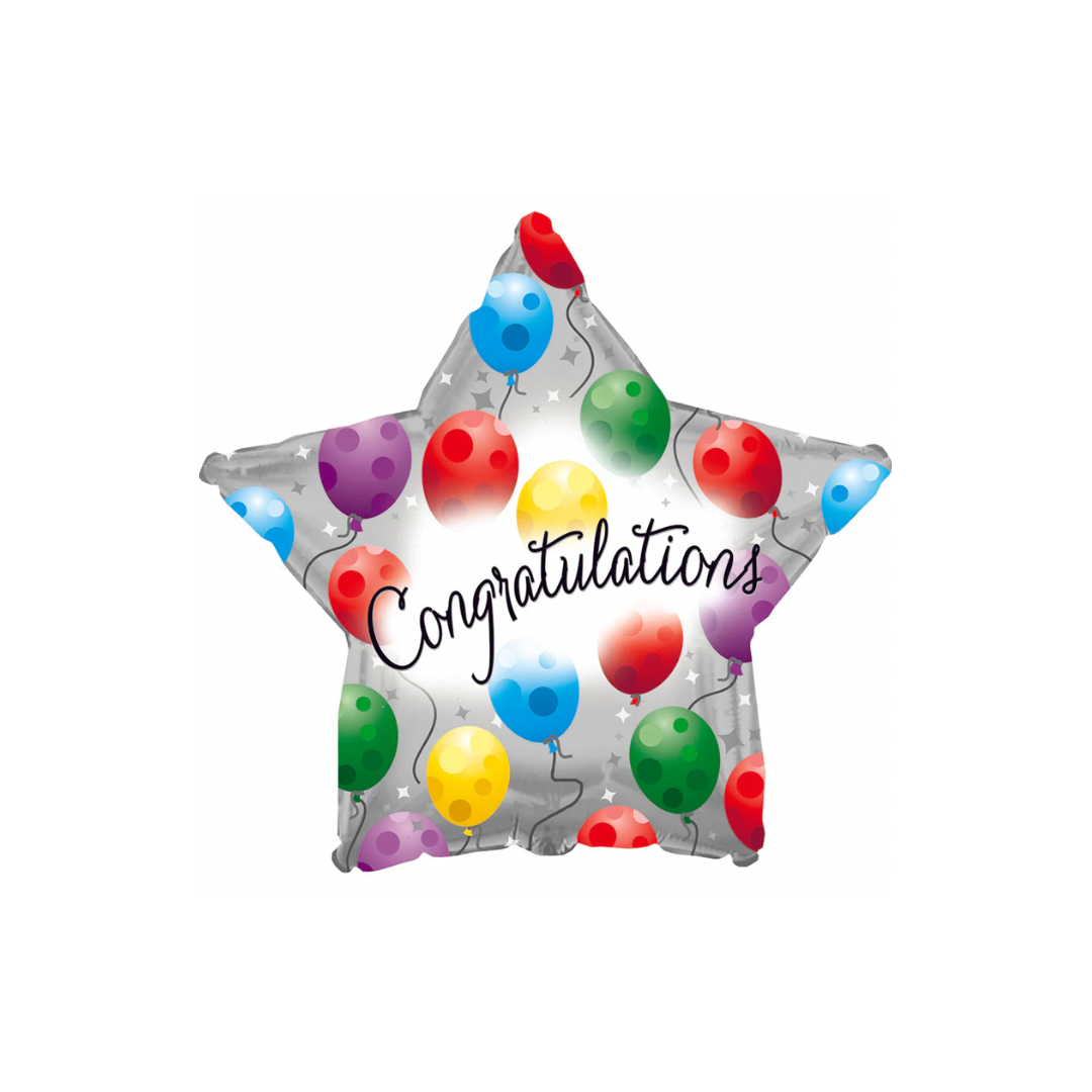 17" Congratulations Twinkling Foil Balloon