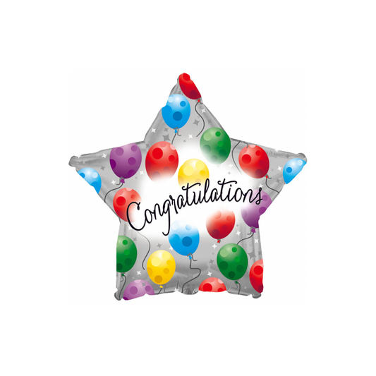 17" Congratulations Twinkling Foil Balloon